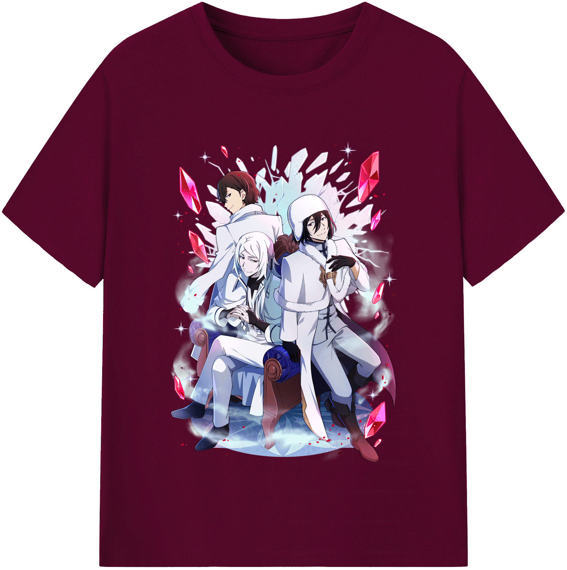 （画像用） 文豪ストレイドッグス Bungo Stray Dogs レディースカジュアルプリントTシャツ（綿100％）